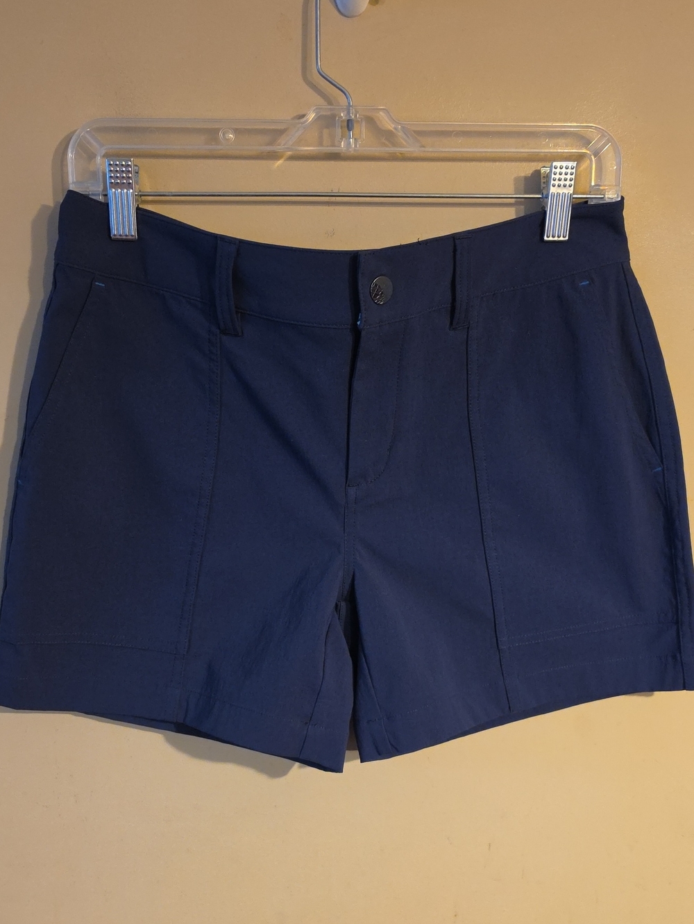 Women’s Navy Stretch Casual Shorts